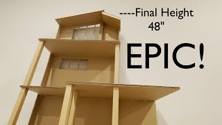 DIY Cardboard Barbie House Part 1  Building a 3Story Dreamhouse from Scratch [upl. by Refeinnej]