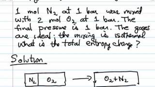 Entropy Change Gas Mixture [upl. by Hunsinger692]