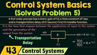 Basics of Control Systems Solved Problem 5 [upl. by Moonier]