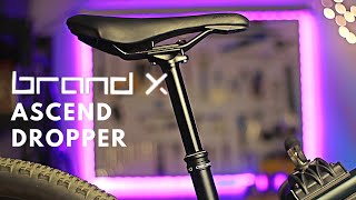 Brand X Ascend MTB Dropper Seat Post  Install and Initial Review [upl. by Nedgo]