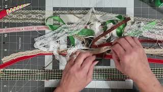 Tutorial making a fabric lace and ribbon tassel [upl. by Hokanson]