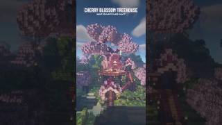 Minecraft Cherry Blossom Tree House Build [upl. by Lesley]