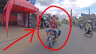 Typical of Indonesian streets  Banjarmasin  Indonesia  Wkwkwk land [upl. by Yerfdog939]