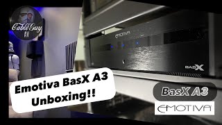 Emotiva BasX A3 UNBOXING and first impressions emotiva [upl. by Eerrehc]