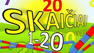 ✅ Skaičiuojame 120  SmartkinderTV  Filmukai vaikams lietuviškai [upl. by Gunas]