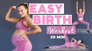 20 MIN Schwangerschaft Workout  Vorbereitung auf Geburt  Prenatal Training [upl. by Trilbee]