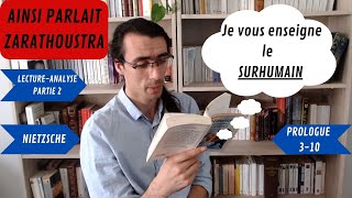 Nietzsche Lappel au SURHUMAIN Ainsi parlait Zarathoustra Philosophie lecture et analyse [upl. by Karrah197]