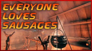 EASY FARM METHOD FOR SAUSAGES  VALHEIM [upl. by Annairdua]