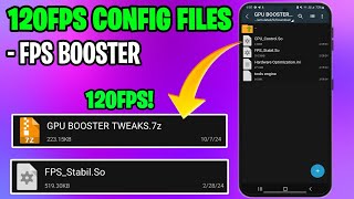 120FPS  120HZ CONFIG FILE  MAX FPS NO ROOT 100 WORKING 2024 [upl. by Simara]