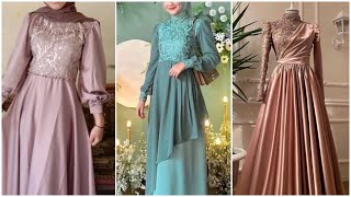 Inspirasi baju gamis satin kombinasi brokat [upl. by Cochard]