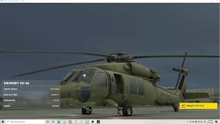 MSFS 2020 Freeware H60 Helicopter Project V13  Getting in the Air [upl. by Whitcomb636]