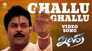 Ghallu Ghallu Full Video Song  Indra  Chiranjeevi  Mani Sharma  B Gopal  S P Balasubrahmanyam [upl. by Hploda]