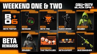 CLAIM ALL BLACK OPS 6 BETA REWARDS Full Early BO6 BETA Gameplay Preview [upl. by Adnolrehs]