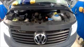 How to change VW T5 T6 Transporter 20 TimingCam Belt amp Water pump Part 3 [upl. by Aneeres]