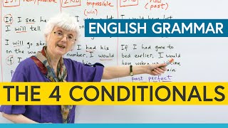 Learn English Grammar The 4 Conditionals [upl. by Eceryt189]