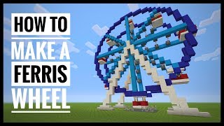 Minecraft Tutorials How to Make a Ferris Wheel [upl. by Razal127]