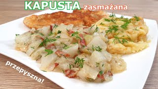 Najlepsza zasmażana kapusta na ciepło do obiadu 👌 kotlet schabowy z taką kapustą smakuje najlepiej 👍 [upl. by Ramso]