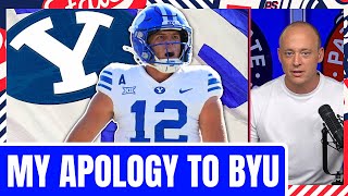 BYU Is For Real  Josh Pates Official Apology Video [upl. by Findley]