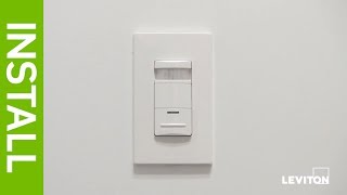 Occupancy Sensor installation  ODS10  Leviton [upl. by Launcelot740]