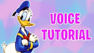 How To Do The Donald Duck Voice Tutorial [upl. by Kusin]