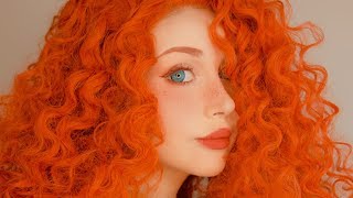 disney brave • merida cosplay makeup tutorial [upl. by Moretta]