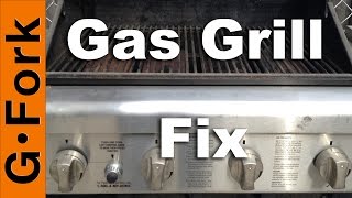 Gas Grill Repair  Grill wont light or stay lit  GardenFork [upl. by Ailehpo858]