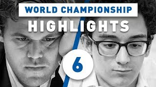 Carlsen vs Caruana Game 6 Highlights World Chess Championship 2018 [upl. by Eng]