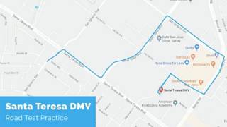 Santa Teresa DMV Road Test Route  powered by YoGov [upl. by Tobie]