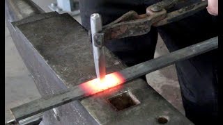 Blacksmithing for Beginners  Forging Lesson 6 punching holes [upl. by Horst]