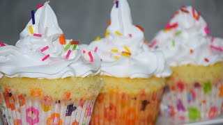 Perfect Vanilla Cupcakes for Beginners  How to Make Moist Vanilla Cupcakes  Dars Kitchen [upl. by Lachance954]