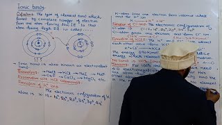 Ionic bond  11th class chemistry  chno6 [upl. by Annavoig]