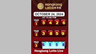 Hongkong Lotto Live October 24 2024  Lotto Live [upl. by Ellesirg786]