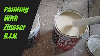 How To Prepare Varnished Doors For Painting Zinsser BIN Primer Tips [upl. by Beichner]