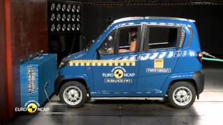 Euro NCAP Crash Test of Bajaj Qute 2016 [upl. by Inad]