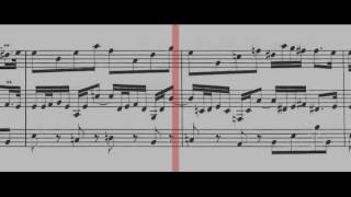 BWV 528 Trio Sonata No4 in E Minor Scrolling [upl. by Eob]