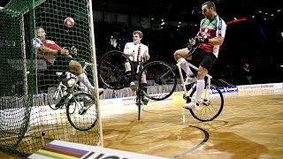 2016 UCI Indoor Cycling World Championships  Cycleball  Day 2 [upl. by Nodla]