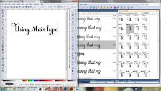 MainType  Using the Character Map [upl. by Thissa514]