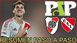 River vs Independiente  Resumen Paso a Paso [upl. by Ahsienauq]