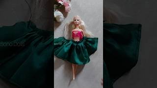 shorts DIY Barbie doll frock making [upl. by Elleiram]