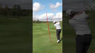 Who wins between a low handicap and a mid handicap golf golfer golfclips golfhighlights [upl. by Yeliah]