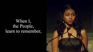 Poetry In Voice 2016 winner Marie Foolchand recites at Griffin Poetry Prize awards ceremony [upl. by Bainter]