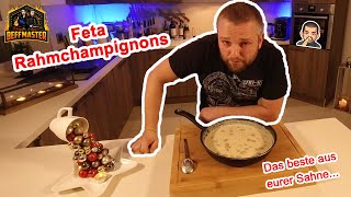 🍄🍄Die leckersten Rahmchampignons aller Zeiten mit Feta 🍄🍄 [upl. by Narcissus349]