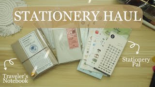 STATIONERY HAUL Stationery pal stickers amp travelers notebook [upl. by Ennayehc]