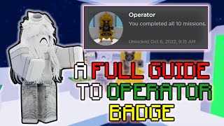 A FULL GUIDE TO quotOperatorquot BADGE  Ability Wars [upl. by Liahkim]