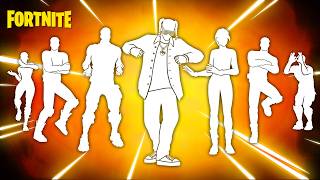 Top 50 Legendary Fortnite Dances With The Best Music [upl. by Jephum]