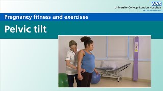 Pregnancy fitness and exercises  Pelvic tilt [upl. by Claudie690]