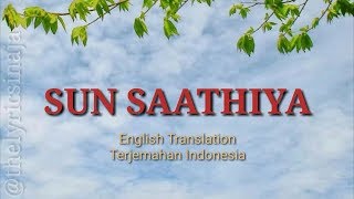 Sun Saathiya Lyrics ABCD2  English translate  Terjemahan Indonesia [upl. by Fiester]