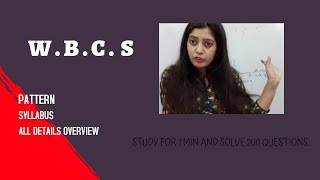 WBCS EXAM ALL INFORMATION  OVERVIEW [upl. by Kirkpatrick]