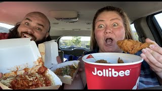 Darryls first time trying Jollibee mukbang [upl. by Tellford]