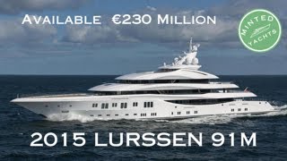 2015 LURSSEN 91m  LADY LARA  Super Yacht  €230M  Best Yacht in the World Dilbar or Lady Lara [upl. by Grishilda]